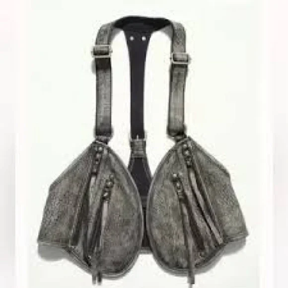 Free People Olympia Leather Vest in Washed Black - Picture 10 of 10